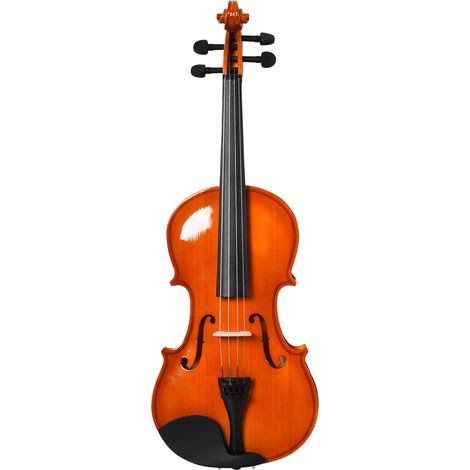 Violon 4/4 pour adultes avec accessoires inclus (étui, accordeur) 58,5 x 21,5 x 7 cm, archet, cordes, chevalet