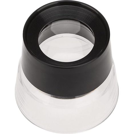 Loupe de bijoutier grossissement 10X, loupe de poche pour réparation de montres, pièces de monnaie, pierres précieuses et timbres – dimensions 5,1 x 4,7 cm, lot de 2 pièces (1/4)