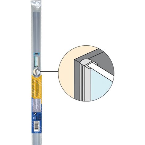 GEB – Joint de porte de douche tubulaire 1,95m – Étanchéité pour verre 5 à 8 mm – Pour portes battantes et pivotantes – Joint à lèvre (1/10)