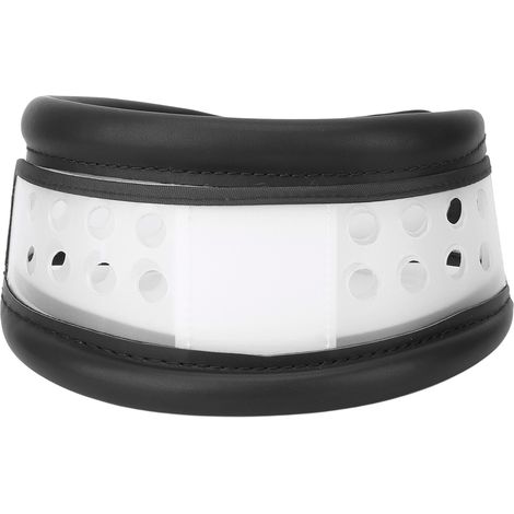Collier cervical réglable en hauteur, attelle de fixation pour colonne cervicale, respirante et de soutien pour cou, homme femme, noir, taille M (1/5)
