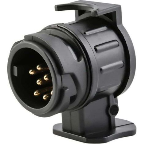 Adaptador de remolque de 12 V, 13 pines a 7 pines, impermeable, para coche, caravana, barco, camión. (1/4)