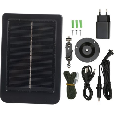 Panneau Solaire Portable IP66 pour Caméra de Chasse - Alimentation Extérieure pour Prise EU 100-240V (1/5)