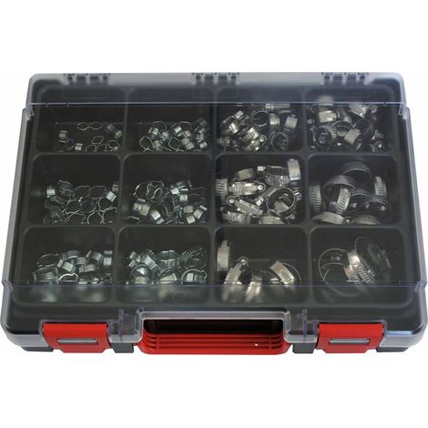 Kit de colliers de tuyaux 257 pièces (1/4)