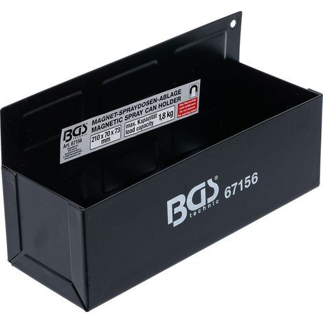 Organizador magnético BGS 3 aerosoles negro 210 mm