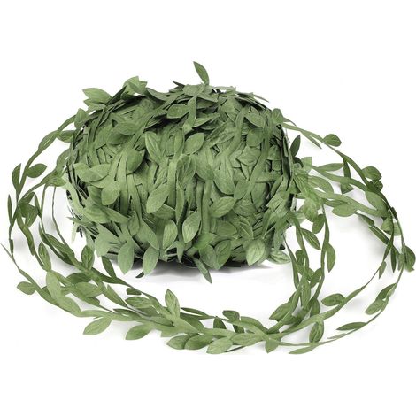 Vignes artificielles, 262ft Feuille de Vigne de Plante Fausse Laisse Le Ruban Vert Olive de Feuille pour Le Mariage/Fête/Maison/Jardin Décoration & Guirlande Artisanat DIY (1/5)