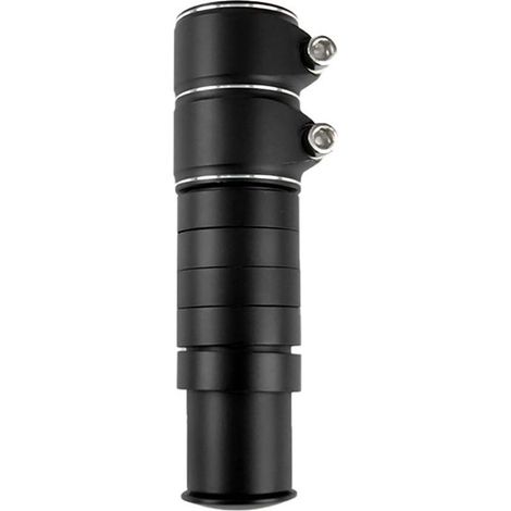 Rehausseur de potence vélo 13cm noir, adaptateur pour vélo de route et VTT en alliage d'aluminium, extension de guidon. (1/5)
