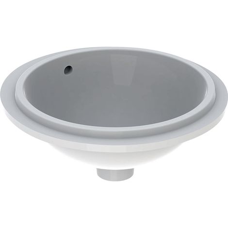 GE VariForm Unterbauwaschtisch, rund d: 33cm, o. Hl, m. Ül., weiß
