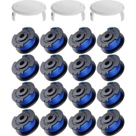 19 Pack Spool Edge Trimmer Replacements for Ryobi One + AC14RL3A 18v 24v 40v Edge Trimmer, Spool Ø 1.6mm, Length 3.3m (16 Edge Trimmer Line, 3 Cover) (1/5)