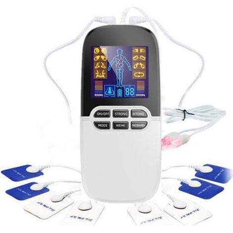 Leytn® TENS Pain Relief Muscle Stimulator with 8 Reusable Electrodes (1/4)