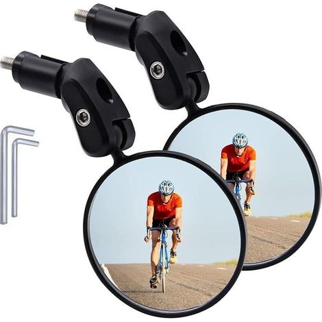Bike mirrors Mountain road bike foldable convex mirrors Universal reflectors Cycling equipment (1/4)