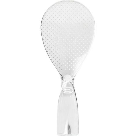 Spatule à riz antiadhésive, spatule à riz transparente, cuillère à riz sur pied PVM blanche (1/5)
