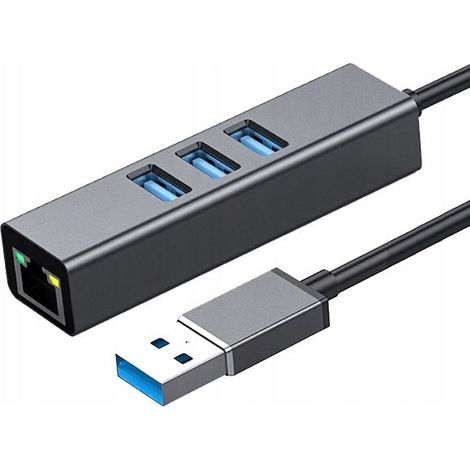 Adaptateur Ethernet USB LAN HUB Gigabit RJ45 Carte réseau (1/5)