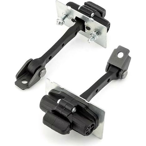Lot de 2 loquets de porte de voiture, localisateur de porte de frein avant gauche et droit, noir (1/5)