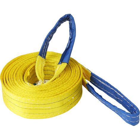 3-ton tow rope – 2 meters x 75 millimeters – Lightweight, stretchable tow strap – High-strength polyester thread (1/4)