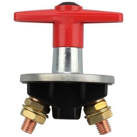 Interrupteur de coupure de batterie, 12V-60V, 300A, universel, à clé fixe, déconnexion de la batterie, interrupteur d'urgence automobile pour voiture et bateau. (1/4)