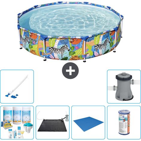 Bestway Piscina Bestway Steel Pro Rotonda - Giungla - 305x66 cm - 7-pezzi  S22118 (1/5)