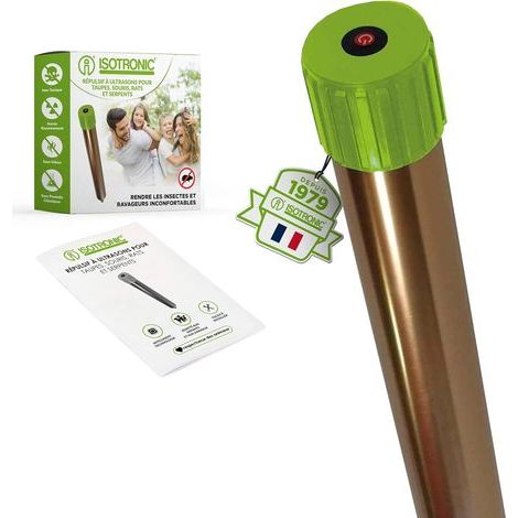 Ultrasonic Repellent, Quartz Vibrations 400-1000 Hz, Range 1250 m², For Garden and Field (1/5)