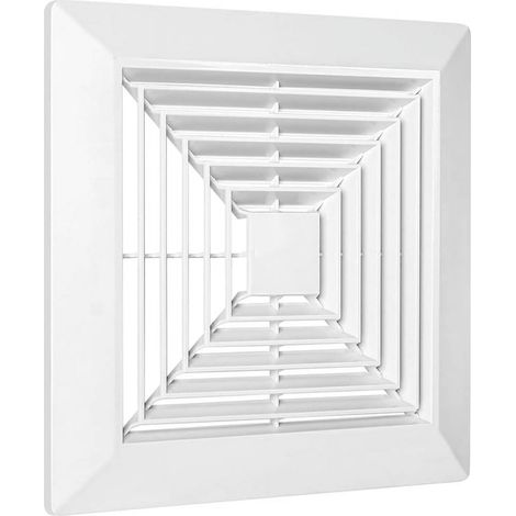 Cache de ventilateur d'extraction pour salle de bain avec ressorts – Pièce de rechange pour ventilateur carré à montage au plafond (1/4)