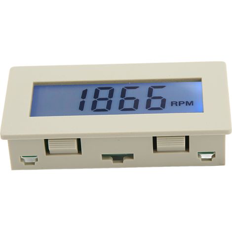 Compteur de vitesse numérique LCD 4 chiffres haute précision et anti-interférences, avec capteur à effet Hall à induction magnétique, 8-24 V CC (1/5)