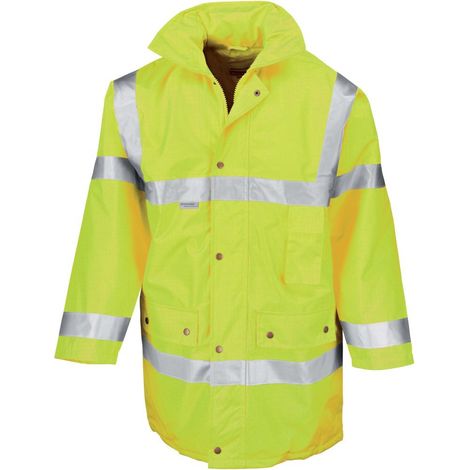 Result Parka da lavoro 3/4 ad alta visibilità Giallo XXL