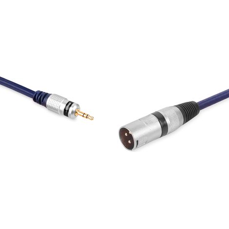 Cable vitalco con conector jack estéreo de 3,5 mm y conector XLR de 3 pines, 3,0 m (MK31). (1/5)