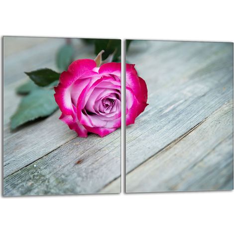 Piastra protettiva in vetro per la stufa 2x40x52 Rose (1/5)