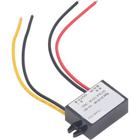 GARRYFIZH Module abaisseur 36W super fin - Convertisseur DC 24V/36V/48V/15‑60V vers 12V3A, régulateur de tension