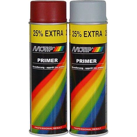MOTIP Imprimación acrílica gris de secado rápido en spray 500 ml