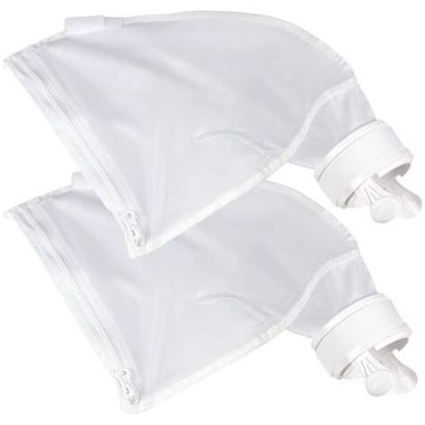 Sac de Nettoyeur de Piscine, pour Polaris 280, 480, Sacs à glissière en Nylon Blanc Tout Usage(2pk) (1/5)