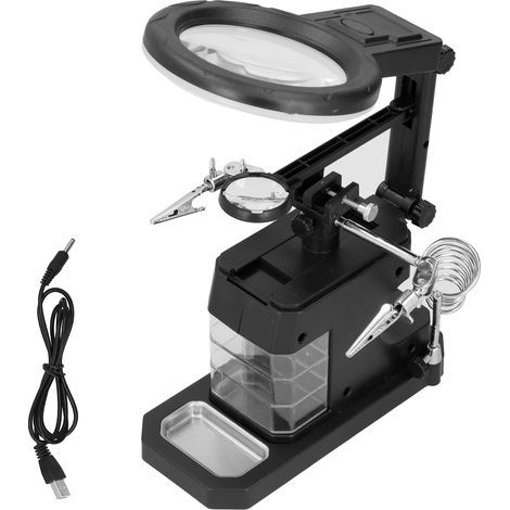 Station de soudage de loupe, lumière LED, support de loupe USB pour la réparation (1/5)