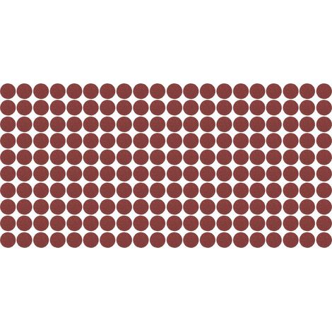 GARRYFIZH Lot de 200 feuilles de papier de verre rouge 25 mm, dos floqué, résistant à l'humidité et à la chaleur, pour le polissage des voitures, 100 (1/5)