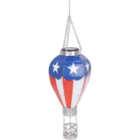 Lanterne Solaire Ballon à Air Chaud pour Jardin, Terrasse et Allées - Décoration Extérieure Suspendue (1/5)