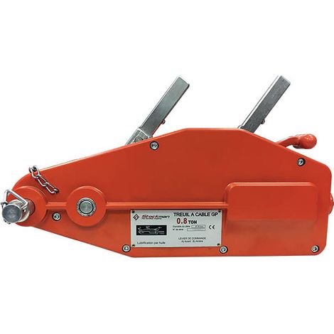 Stockman – Treuil à câble sans fin 800 kg – Câble Ø 8,3 mm, longueur 20 m – Corps en aluminium moulé – GP08 (1/3)