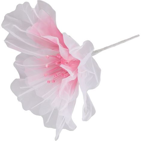 Fleur en gaze de 50 cm de diamètre, aux couleurs douces et lumineuses, légère et réutilisable, confectionnée à la main en organza, idéale pour la photographie de mariage et les photos de famille (rose (1/5)