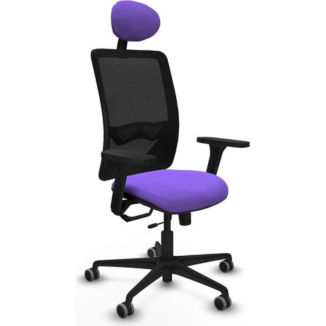 Silla de oficina piqueras y crespo Zulema negro brazos ajustables (1/2)