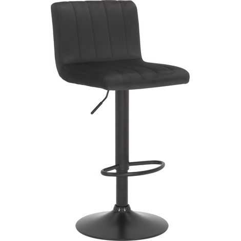 Barhocker Jamie Samt schwarz (1/5)