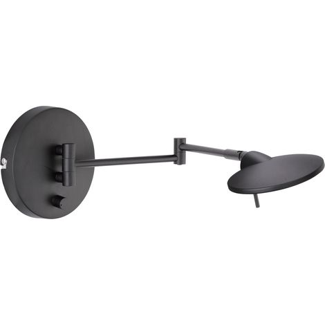 Applique da Interno a LED in Metallo Nero Opaco (1/3)