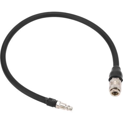 Tuyau d'extension pour gonfleur de pneus, raccord rapide femelle, pompe à air portable, tube d'extension pour voiture, vélo et moto, 100 cm / 39,37 pouces (1/5)