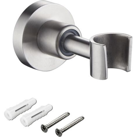 Support de douche réglable en acier inoxydable 304 - Support mural pour pommeau de douche - Nickel brossé (1/5)