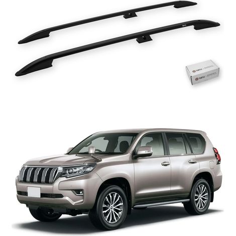 TURTLE kompatibel mit Toyota Land Cruiser Prado (J150) 2010-2023 Dachreling Crown Schwarz (1/5)