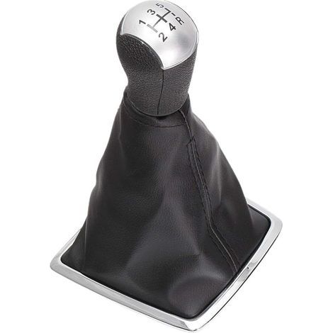 5-Gang-Schaltknaufabdeckung, kompatibel mit Ford Focus MK II (05-08) – Silber (1/4)
