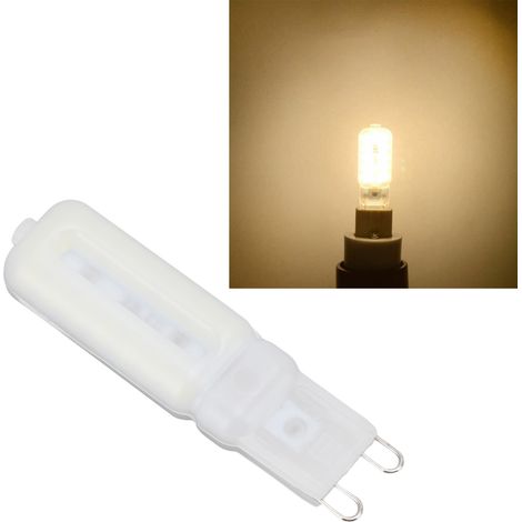 Ampoules G9 7W/32LED/2835 à intensité variable pour suspensions, plafonniers, appliques murales et lampes de table (6 ampoules au total, lumière chaude, 110V). (1/5)