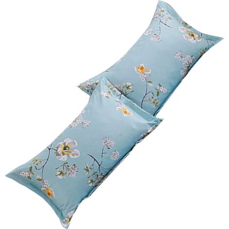 2 Stück Kissenbezüge aus Baumwoll-Polyester-Mischgewebe, weiche und atmungsaktive Kissenbezüge, Bettwarenzubehör (48 x 74 cm) (1/5)
