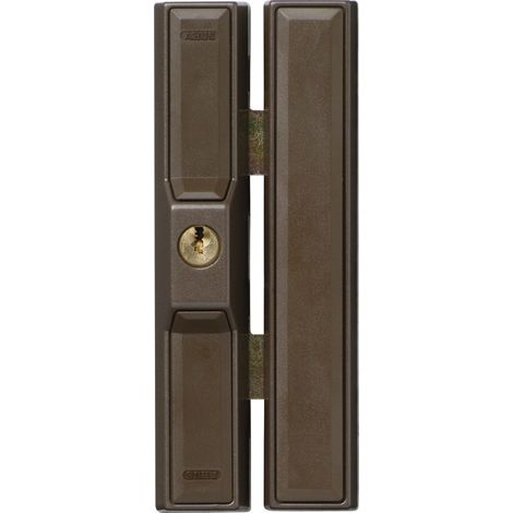 Serrure de Fenêtre Supplémentaire FTS88 AL0145 - Serrure avec 2 Pênes en Acier à Crochet, à Verrouillage Identique - Niveau de Sécurité 9 - 31741 - Marron (1/5)