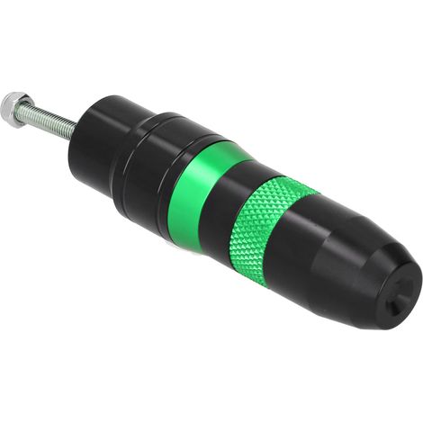 Protection Échappement Moto Universel Antichute en Alliage d'Aluminium Vert (1/5)