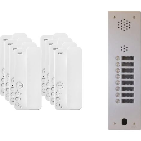 Kit interphone 1 rangée avec 8 combinés URMET Collectif