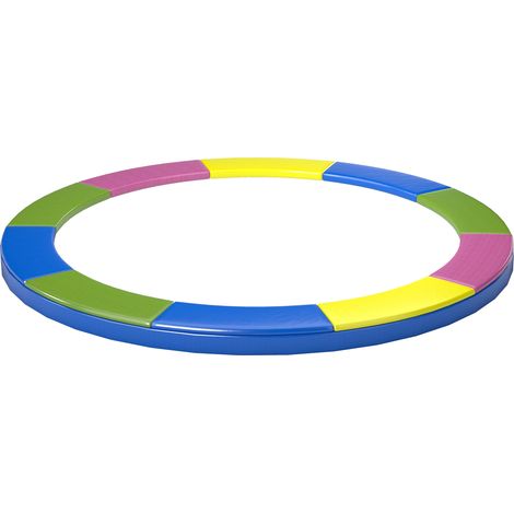 Coussin de protection trampoline 305cm - SPORTNOW - cordon élastique - résistant aux intempéries et UV anti-déchirure - multicolore