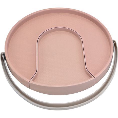 Tourniquet de Cuisine Antidérapant, Organisateur Tournant pour Épices et Boissons, Rack Extensible pour Armoire et Garde-Manger Rose (1/5)