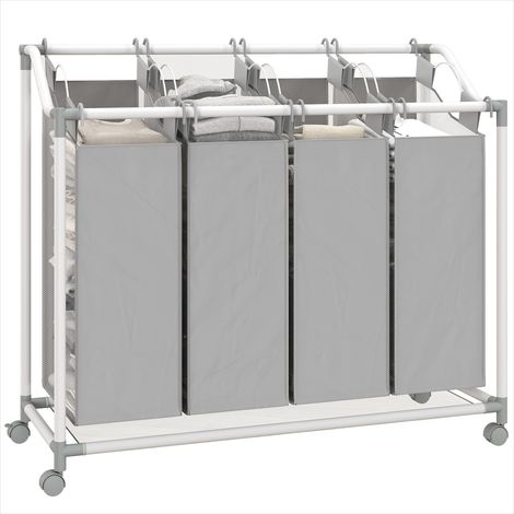 Accessoire de nettoyage Chariot de tri de linge mobile (1/5)