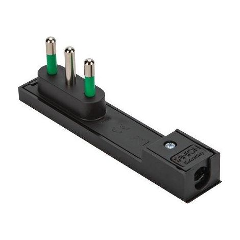 SPINA MOBILE RIBASSATA CLOCK FME - NERO  2P+T 16A- 3 pezzi